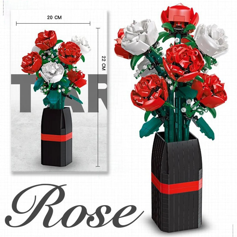 Red Rose Vase