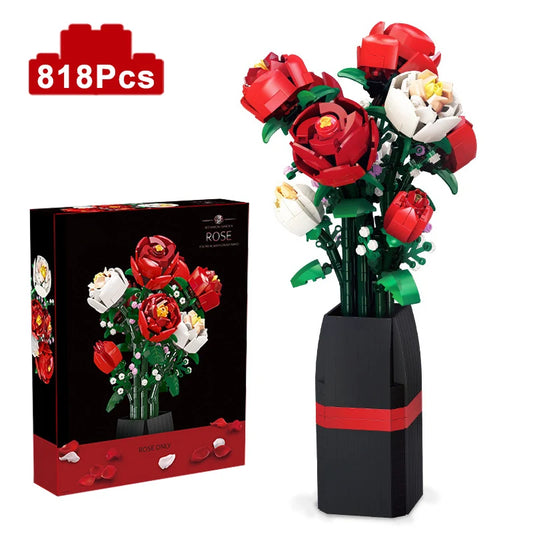 Red Rose Vase