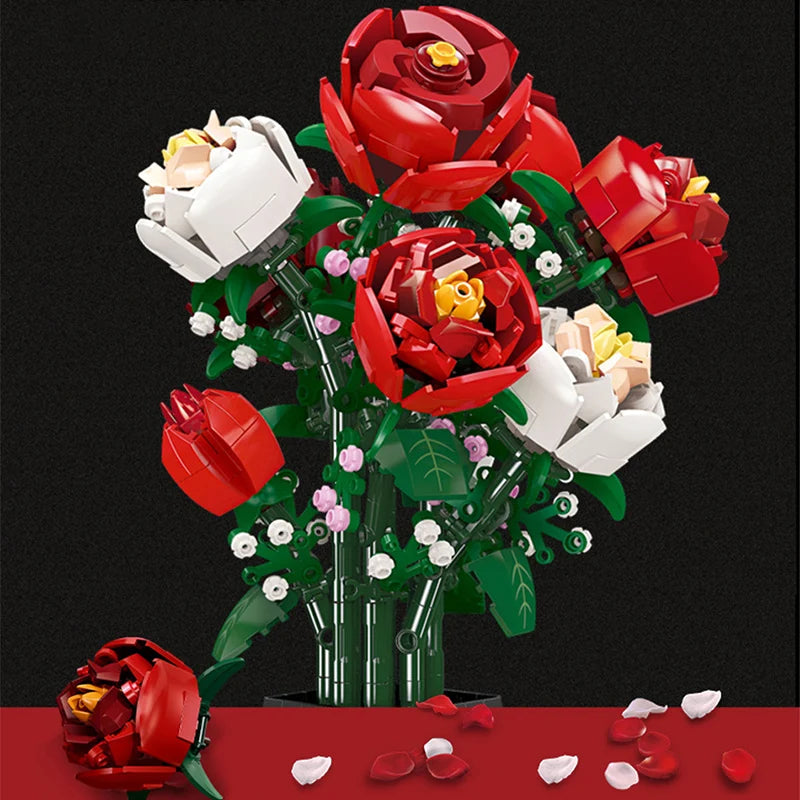 Red Rose Vase